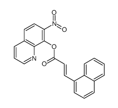 (7-nitroquinolin-8-yl) (E)-3-naphthalen-1-ylprop-2-enoate Structure