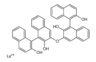 [1,1'-Binaphthalene]-2,2'-diol, 3,3'-oxybis-, lanthanum salt (1:1 ) Structure