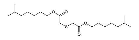 6-methylheptyl 2-[2-(6-methylheptoxy)-2-oxoethyl]sulfanylacetate结构式