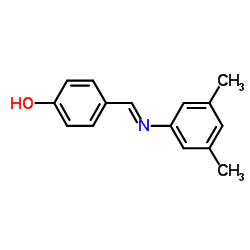 4-{(E)-[(3,5-Dimethylphenyl)imino]methyl}phenol Structure