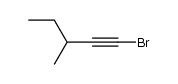 1-bromo-3-methyl-pent-1-yne Structure