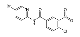 N-(5-bromo-pyridin-2-yl)-4-chloro-3-nitro-benzamide结构式