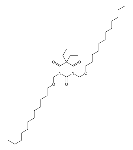 1,3-bis(dodecoxymethyl)-5,5-diethyl-1,3-diazinane-2,4,6-trione Structure