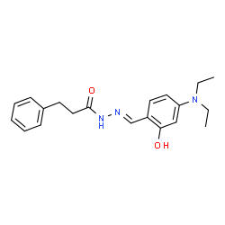 N'-[4-(diethylamino)-2-hydroxybenzylidene]-3-phenylpropanohydrazide结构式