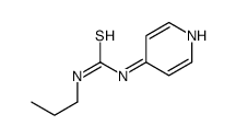 (8CI)-1-丙基-3-(4-吡啶)-2-硫代-脲结构式