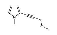 1H-Pyrrole,2-(3-methoxy-1-propynyl)-1-methyl-结构式