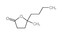 2(3H)-Furanone,5-butyldihydro-5-methyl- Structure
