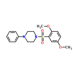 1-((2,5-DIMETHOXYPHENYL)SULFONYL)-4-PHENYLPIPERAZINE picture