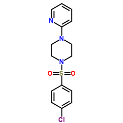 4-CHLORO-1-((4-(2-PYRIDYL)PIPERAZINYL)SULFONYL)BENZENE Structure