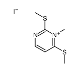 1-methyl-2,6-bis(methylsulfanyl)pyrimidin-1-ium,iodide Structure