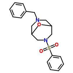 3-Benzyl-7-(phenylsulfonyl)-9-oxa-3,7-diazabicyclo[3.3.1]nonane Structure