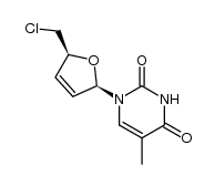 5'-chloro-2',3'-didehydro-3',5'-dideoxythymidine结构式