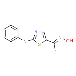 1-(2-ANILINO-1,3-THIAZOL-5-YL)-1-ETHANONE OXIME结构式