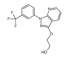 2-[[1-(α,α,α-Trifluoro-m-tolyl)-1H-pyrazolo[3,4-b]pyridin-3-yl]oxy]ethanol结构式
