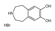 2,3,4,5-Tetrahydro-1H-3-benzazepine-7,8-diol hydrobromide (1:1)结构式