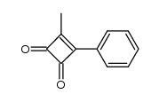 3-methyl-4-phenylcyclobut-3-ene-1,2-dione Structure