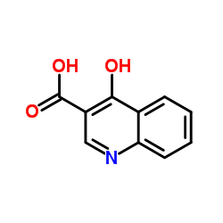 4-羟基喹啉-3-羧酸结构式