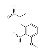 1-methoxy-2-nitro-3-(2-nitroprop-1-enyl)benzene Structure