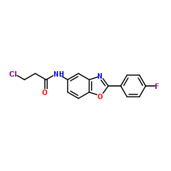 3-Chloro-N-[2-(4-fluorophenyl)-1,3-benzoxazol-5-yl]propanamide Structure