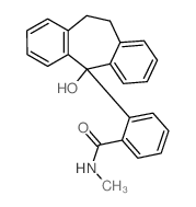 2-(11-hydroxy-5,6-dihydrodibenzo[1,2-a:1',2'-e][7]annulen-11-yl)-N-methylbenzamide结构式