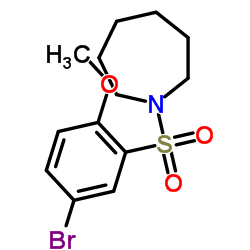 1-[(5-Bromo-2-methoxyphenyl)sulfonyl]azepane结构式