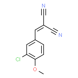 2-[(3-CHLORO-4-METHOXYPHENYL)METHYLENE]MALONONITRILE Structure