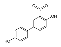 4-(4-hydroxyphenyl)-2-nitrophenol结构式
