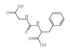2-(carboxymethylcarbamoylamino)-3-phenyl-propanoic acid structure