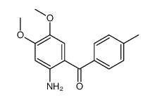 (2-amino-4,5-dimethoxyphenyl)-(4-methylphenyl)methanone Structure