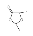 trans-2,5-dimethyl-1,3-dioxolan-4-one结构式