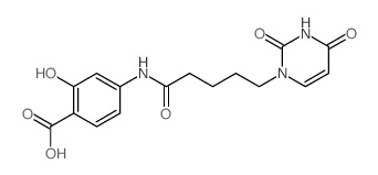 4-[5-(2,4-dioxopyrimidin-1-yl)pentanoylamino]-2-hydroxy-benzoic acid picture