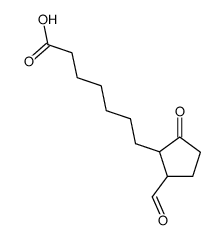 2-(6-carboxyhexyl)cyclopentan-1-on-3-al结构式