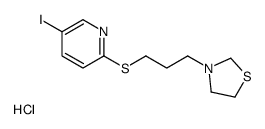 3-[3-(5-iodopyridin-2-yl)sulfanylpropyl]-1,3-thiazolidine,hydrochloride Structure