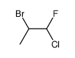 2-bromo-1-chloro-1-fluoro-propane Structure