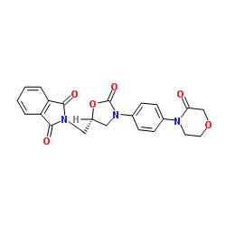 2-[[(5S)-2-Oxo-3-[4-(3-oxo-4-morpholinyl)phenyl]-5-oxazolidinyl]methyl]-1H-isoindole-1,3(2H)-dione picture