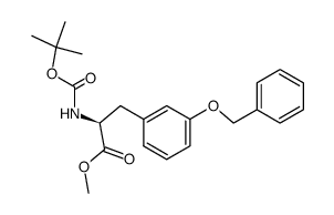 (S)-Nα-tert-butoxycarbonyl-(m-benzyloxy)phenylalanine methyl ester结构式