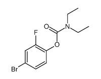 4-bromo-2-fluorophenyl diethylcarbamate Structure
