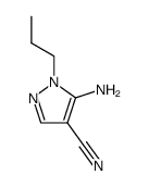 5-amino-1-propyl-1H-pyrazole-4-carbonitrile Structure