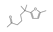 6-methyl-6-(5-methylfuran-2-yl)heptan-2-one结构式