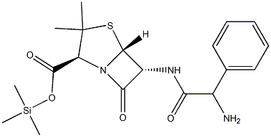 6α-[(R)-Phenyl(amino)acetylamino]penicillanic acid trimethylsilyl ester picture