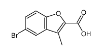 5-Bromo-3-methylbenzofuran-2-carboxylicacid Structure