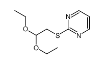 2-[(2,2-Diethoxyethyl)sulfanyl]pyrimidine Structure