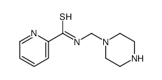 N-(piperazin-1-ylmethyl)pyridine-2-carbothioamide结构式