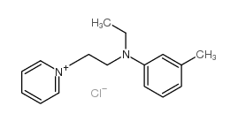 N-ethyl-3-methyl-N-(2-pyridin-1-ium-1-ylethyl)aniline,chloride Structure
