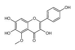 3,6,7-Trihydroxy-2-(4-hydroxyphenyl)-5-methoxy-4H-1-benzopyran-4-one Structure
