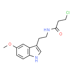 3-CHLORO-N-[2-(5-METHOXY-1H-INDOL-3-YL)-ETHYL]-PROPIONAMIDE Structure