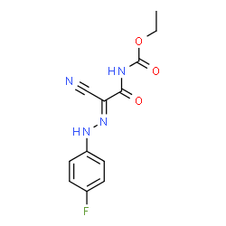 ETHYL N-(2-CYANO-2-[2-(4-FLUOROPHENYL)HYDRAZONO]ACETYL)CARBAMATE结构式