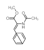 methyl 2-acetamido-3-phenyl-prop-2-enoate structure