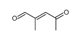 2-Pentenal, 2-methyl-4-oxo- (9CI) structure