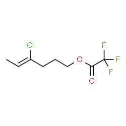 ACETIC ACID, 2,2,2-TRIFLUORO-, (4Z)-4-CHLORO-4-HEXEN-1-YL ESTER Structure